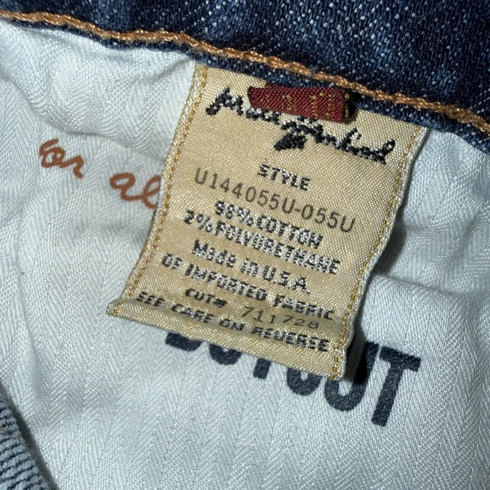 7 For All‎ Mankind Vintage Women's Boycut Stretch Low Rise Button Fly Jean Sz 30